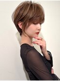 30代/40代/50代・絶壁解消・小顔前下がりショートボブ【倉田】