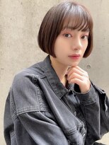 リープアルケー ヘアアンドヘッドスパ 錦糸町北口店(leap arche Hair&head spa)&nbsp;インナーグレージュ/マチルダボブ/前髪/ピンクベージュ/錦糸町