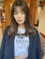 ガーランド (Garland)&nbsp;大人ミディアム/ミディアムレイヤー/ピンクベージュ/卵型