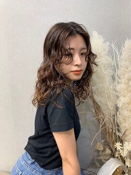 リブロ(LiBro) メルティーカラー大人ガーリーフェミニンロングデジタルパーマ