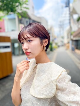 アンバー 池袋(amber) まるみショート/前髪カット/美髪/ピンクベージュ[池袋駅]