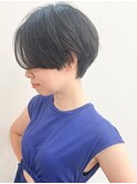 【morio池袋】大人可愛い黒髪前下がりショート♪