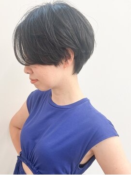 ラウンジ モリオ イケブクロ(Lounge MORIO Ikebukuro) 【morio池袋】大人可愛い黒髪前下がりショート♪