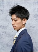ビジネスショートアップバング<理容室><MEN'S/中野/バーバー>