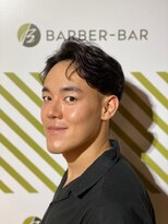 バーバーバー 四谷(BARBER-BAR)&nbsp;爽やかアップバングツーブロックスタイル
