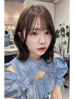 モアナ バイ ラナ 甚目寺店(MoanA BY LANA)&nbsp;アッシュブラック/インナーカラー/透明感/シースルーバンク/前髪