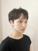 ソフト刈り上げマッシュショート