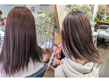 酸性STと髪質改善Trでサラサラに☆