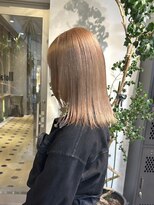 ヲタク(wotaku.)&nbsp;ミルクティーベージュハイトーンダブルカラーケアブリーチロブ