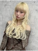 レイヤーカット/ブロンドヘア/ハイトーン/ブリーチ