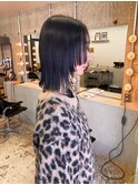 切りっぱなしボブ/お顔周りにレイヤー/デザインカット