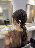 ポニー編みおろし