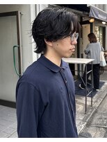 オムファミーユラグ(homme, famille raugh) スパイラルミックスのニュアンスパーマ