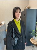 切りっぱなしボブ