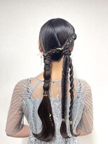 ヒュミ(hymy) 結婚式参列に♪/お呼ばれヘア/おとなっぽヘア/ゆるふあ/韓国ヘア