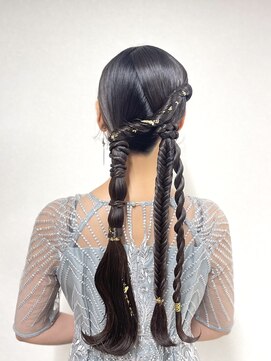 ヒュミ(hymy) 結婚式参列に♪/お呼ばれヘア/おとなっぽヘア/ゆるふあ/韓国ヘア