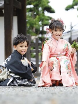 ハウス(HAUS.) 横浜駅！キッズ7歳３歳5歳髪型七五三日本髪ヘアセット着付け