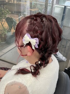 フォレストミラー(Forest Mirror) 編みおろしツイン/サイド編み込み