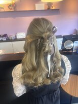 アヴァンス 北花田店(AVANCE) カチモリハーフアップ/結婚式ヘア/お呼ばれヘア/堺/北花田