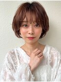 小顔魅せくびれショートレイヤー/コンパクトショート抜け感p