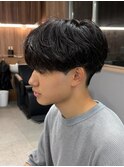 マッシュ/黒髪/ナチュラルマッシュ/メンズ/ツーブロック