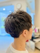 ヘアーエボリューション&nbsp;ナチュラルパーマ×刈り上げないショート束間マッシュ