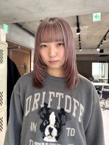 パーク(PAAQ) ダブルカラー&ブリーチ/レイヤーカット/ミックスカラーピンク
