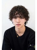 ツイストスパイラルパーマ波巻きスパイラルメンズマッシュメンズ