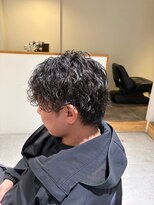 ラポール 蟹江(RAPPORT) 【メンズパーマ】ウェット質感で好印象◎楽々スタイリング