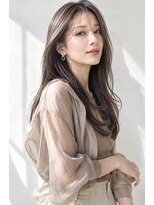 アッシュ 学芸大学店(Ash) ロング/大人女性/グレージュ/髪質改善カラー/脱白髪染め