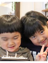 ヘアー ド ブラン(Hair de Brun)&nbsp;☆キッズカット☆ぱっつん脱却への道。第一弾（笑）