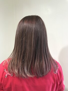 アズール 草加(azule) ピンクブラウンの春ツヤカラー