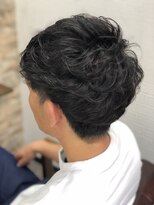 アトリエナガノ(atelier nagano)&nbsp;ツーブロック/メンズパーマ/センターパート/ニュアンスパーマ