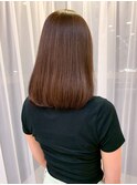 ココアラベンダーカラー×大人かわいい×大人前髪×くびれ