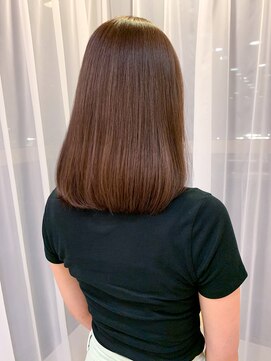 シェノン 武庫之荘(CHAINON) ココアラベンダーカラー×大人かわいい×大人前髪×くびれ