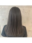 オリーブベージュカラー×透明感カラー×ストレート