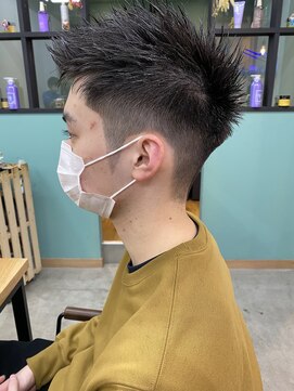 キューズ クラブ(cuz KLUB) 【cuzKLUB 】ナチュラルフェードカット×ジェットモヒカン 池袋