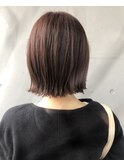 切りっぱなしミニボブ◯