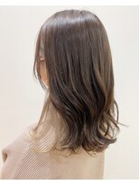 モルニ(MORNI) ショコラベージュ_マロンベージュ Aラインボブ かきあげ