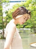 インナーカラー/シンプルボブ/20代/30代/ららぽーと福岡