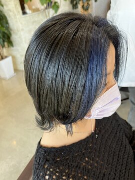 ラ メール ヘア デザイン(La mer HAIR DESIGN) フェイスフレーミング×ブルー♪