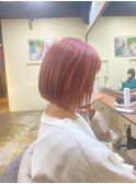 Aimee 町田　丸みボブ×ビビットピンク