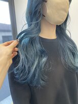 ヘアー アイス 御器所本店(HAIR ICI)&nbsp;ターコイズブルー　塩基性カラー