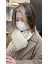 ベルベットヘア 千早店(Velvet hair)&nbsp;ホワイトベージュフェイスフレーミング 【福岡聖容】