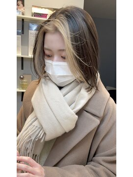 ベルベットヘア 千早店(Velvet hair) ホワイトベージュフェイスフレーミング 【福岡聖容】