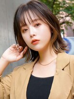 ラフィスヘアートゥルー 葛西店(La fith hair true)&nbsp;【La fith】ベージュイヤリングカラー×くびれヘア