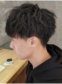 ツイストスパイラルパーママッシュメンズパーマ波巻きパーマ