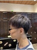 ハイライト×ツーブロック