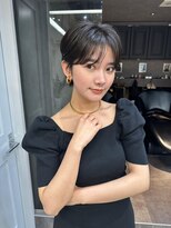 ロンドソレイユ 池袋(Lond soleil)&nbsp;髪質改善★黒髪大人ショート×前髪カット/顔周り[池袋]