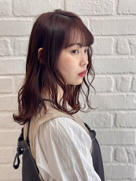 デイジー インデックスヘア 大島店(DAISY index hair) 透明感ピンクブラウンミルクティーピンクロングレイヤー